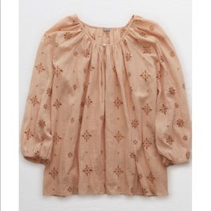 American Eagle eyelet blouse
